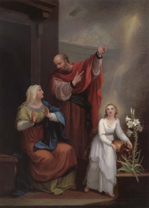 Angelika Kauffmann Die Erziehung der heiligen Jungfrau Maria china oil painting image